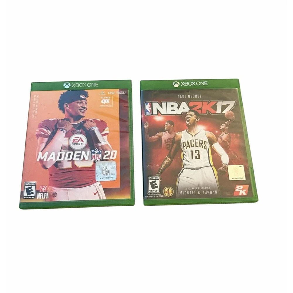 Madden NFL 20 & NBA 2K17 Microsoft Xbox One 2 Game Lot